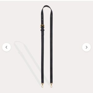 NWT Bandolier Hailey Strap Only - Black/Gold